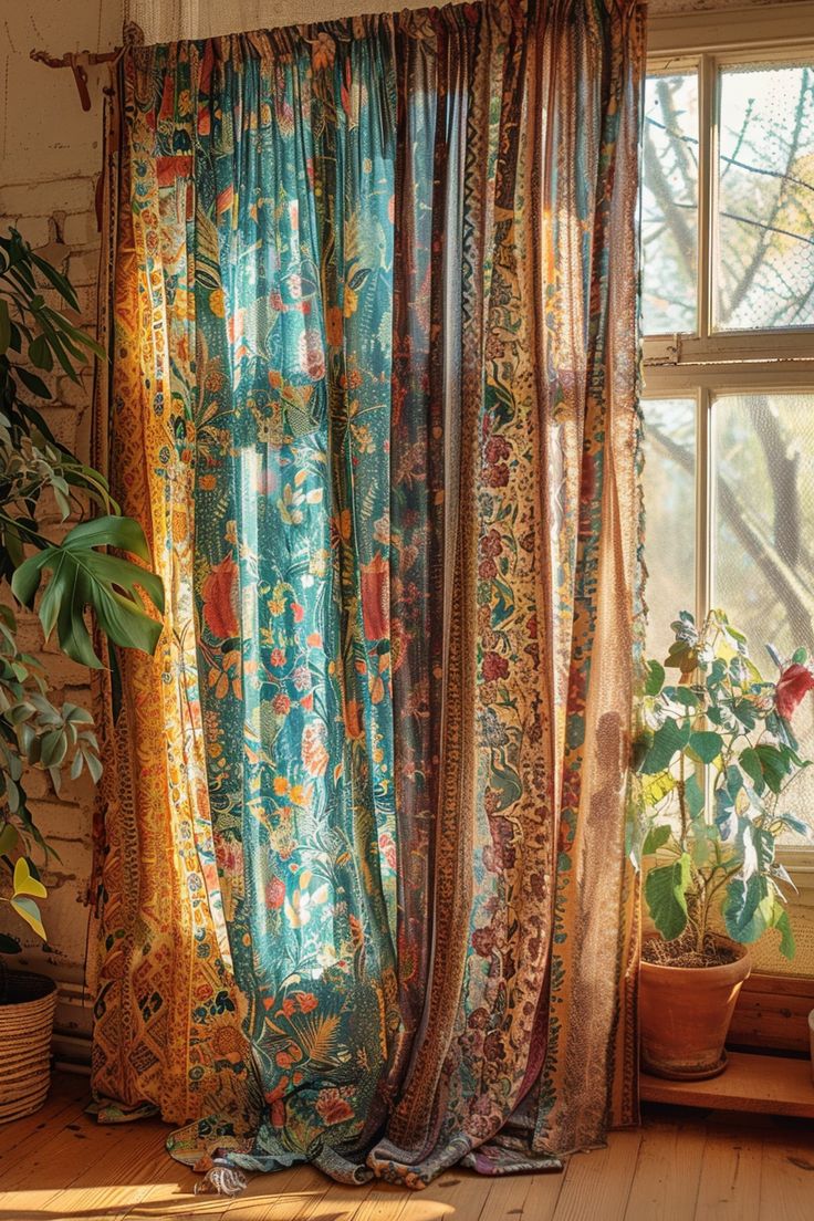 Vintage Silk Sari Curtains: The Boho Home Upgrade You Didn't Know You Needed