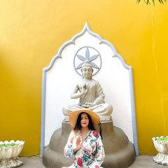 White Floral Cotton Pajama Set - Soft Indian Nightwear | Pure Cotton PJ's & Bridesmaid Gift for Her