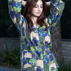 New Pure Cotton Pajama Set - Soft Indian Cotton Nightwear | Bridesmaid PJ's & Night Suit Gift