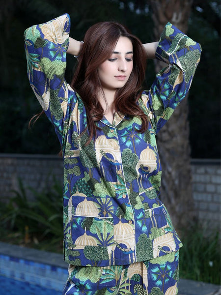 New Pure Cotton Pajama Set - Soft Indian Cotton Nightwear | Bridesmaid PJ's & Night Suit Gift