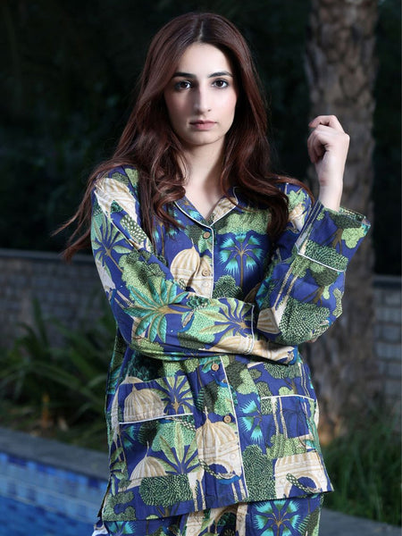 New Pure Cotton Pajama Set - Soft Indian Cotton Nightwear | Bridesmaid PJ's & Night Suit Gift