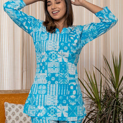 Pure Cotton Pajama Set Soft Indian Nightwear Bridesmaid PJs & Thoughtful Gift Set