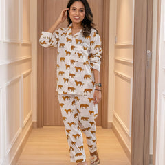 Indian Cotton Pj Set, Soft Pajama Set, Gift For Her, Lounge And Sleepwear, Bridesmaid Gift, Cotton Pajamas, Womens Clothing, Long Sleeve Pjs