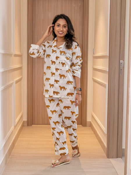 Indian Cotton Pj Set, Soft Pajama Set, Gift For Her, Lounge And Sleepwear, Bridesmaid Gift, Cotton Pajamas, Womens Clothing, Long Sleeve Pjs