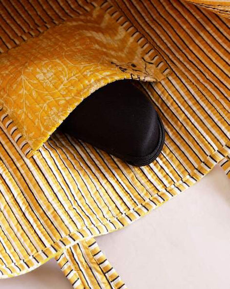 Quilted Cotton Handprinted Reversible Large Pink Animal Printed Tote Bag Eco friendly Sustainable Sturdy Grocery Shopping Handmade Art Boho