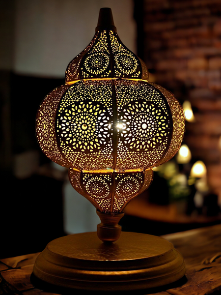 The Decor Affair Moroccan Vintage Lantern Lights Lamp Ziva 30cm Silver Large | Oriental Garden Outdoor Hanging Lanterns for Candles as Decorations | Arabian Indoor Candle Tea Light Holders as Indian P - 5