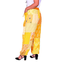 Handmade Patch Work Harem Pant. Boho Hippie Harem Trouser Pant, Bohemian Yoga Pant, Unisex Size Harem Pant, One Size Trouser pant - 6