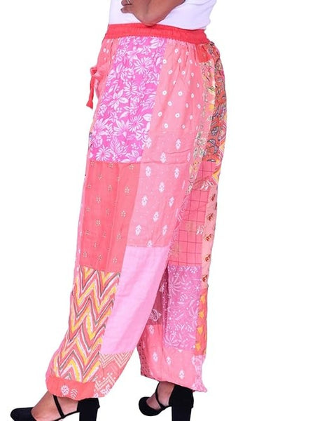 Handmade Patch Work Harem Pant. Boho Hippie Harem Trouser Pant, Bohemian Yoga Pant, Unisex Size Harem Pant, One Size Trouser pant - 1