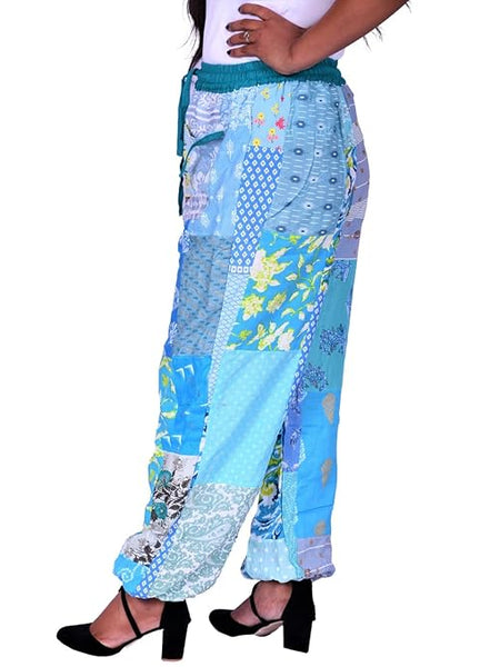 Handmade Patch Work Harem Pant. Boho Hippie Harem Trouser Pant, Bohemian Yoga Pant, Unisex Size Harem Pant, One Size Trouser pant