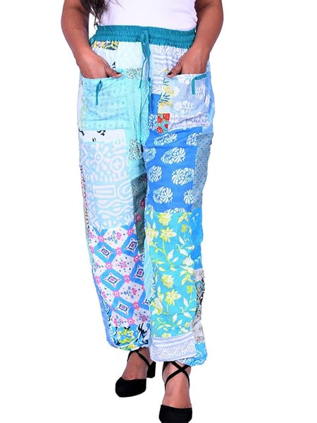 Handmade Patch Work Harem Pant. Boho Hippie Harem Trouser Pant, Bohemian Yoga Pant, Unisex Size Harem Pant, One Size Trouser pant