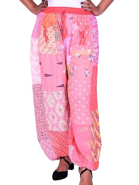 Handmade Patch Work Harem Pant. Boho Hippie Harem Trouser Pant, Bohemian Yoga Pant, Unisex Size Harem Pant, One Size Trouser pant - 1