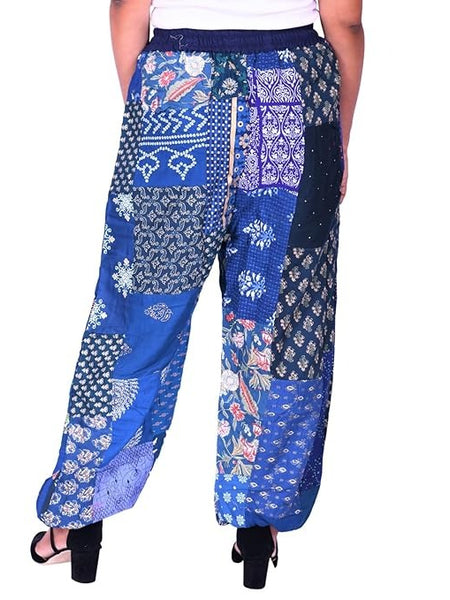 Handmade Patch Work Harem Pant. Boho Hippie Harem Trouser Pant, Bohemian Yoga Pant, Unisex Size Harem Pant, One Size Trouser pant - 5