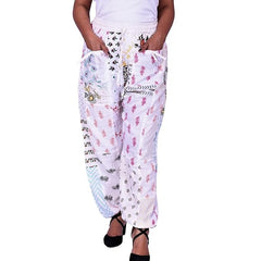 Handmade Patch Work Harem Pant. Boho Hippie Harem Trouser Pant, Bohemian Yoga Pant, Unisex Size Harem Pant, One Size Trouser pant - 4