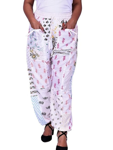 Handmade Patch Work Harem Pant. Boho Hippie Harem Trouser Pant, Bohemian Yoga Pant, Unisex Size Harem Pant, One Size Trouser pant - 4