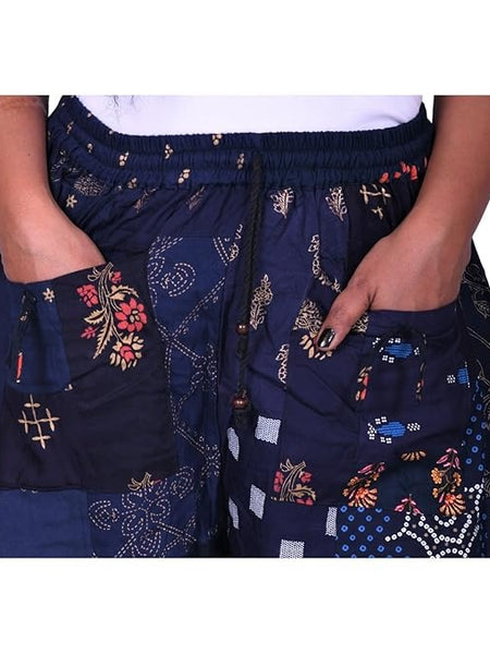 Handmade Patch Work Harem Pant. Boho Hippie Harem Trouser Pant, Bohemian Yoga Pant, Unisex Size Harem Pant, One Size Trouser pant - 2