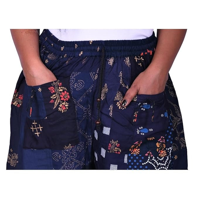 Handmade Patch Work Harem Pant. Boho Hippie Harem Trouser Pant, Bohemian Yoga Pant, Unisex Size Harem Pant, One Size Trouser pant - 2