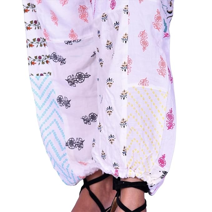 Handmade Patch Work Harem Pant. Boho Hippie Harem Trouser Pant, Bohemian Yoga Pant, Unisex Size Harem Pant, One Size Trouser pant - 4