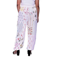 Handmade Patch Work Harem Pant. Boho Hippie Harem Trouser Pant, Bohemian Yoga Pant, Unisex Size Harem Pant, One Size Trouser pant - 4
