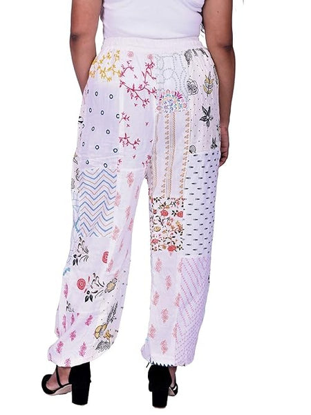 Handmade Patch Work Harem Pant. Boho Hippie Harem Trouser Pant, Bohemian Yoga Pant, Unisex Size Harem Pant, One Size Trouser pant - 4
