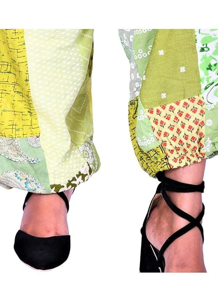 Handmade Patch Work Harem Pant. Boho Hippie Harem Trouser Pant, Bohemian Yoga Pant, Unisex Size Harem Pant, One Size Trouser pant - 7