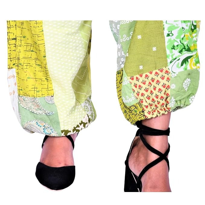 Handmade Patch Work Harem Pant. Boho Hippie Harem Trouser Pant, Bohemian Yoga Pant, Unisex Size Harem Pant, One Size Trouser pant - 7