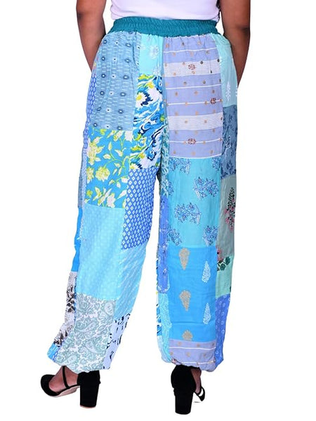 Handmade Patch Work Harem Pant. Boho Hippie Harem Trouser Pant, Bohemian Yoga Pant, Unisex Size Harem Pant, One Size Trouser pant
