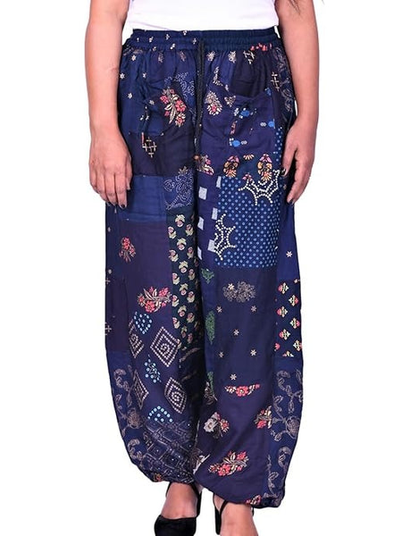 Handmade Patch Work Harem Pant. Boho Hippie Harem Trouser Pant, Bohemian Yoga Pant, Unisex Size Harem Pant, One Size Trouser pant - 2