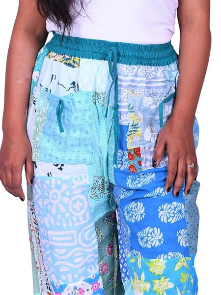 Handmade Patch Work Harem Pant. Boho Hippie Harem Trouser Pant, Bohemian Yoga Pant, Unisex Size Harem Pant, One Size Trouser pant