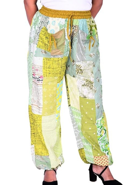 Handmade Patch Work Harem Pant. Boho Hippie Harem Trouser Pant, Bohemian Yoga Pant, Unisex Size Harem Pant, One Size Trouser pant - 7