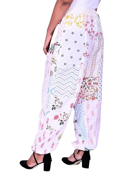 Handmade Patch Work Harem Pant. Boho Hippie Harem Trouser Pant, Bohemian Yoga Pant, Unisex Size Harem Pant, One Size Trouser pant - 4