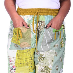 Handmade Patch Work Harem Pant. Boho Hippie Harem Trouser Pant, Bohemian Yoga Pant, Unisex Size Harem Pant, One Size Trouser pant - 7