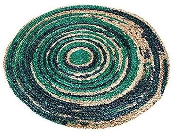 Natural Handcrafted Braided Jute Rug Rustic, Durable & Anti-Skid Carpet for Home Decor by The Home Talk - 3