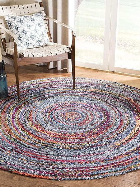 Natural Handcrafted Braided Jute Rug Rustic, Durable & Anti-Skid Carpet for Home Decor by The Home Talk - 5