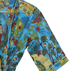 Floral Print Cotton Kimono Bath Robe