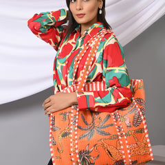 Quilted cotton handprinted reversible large floral patch work stripe tote bag eco friendly Sturdy Grocery Shopping Artist Boho - 26