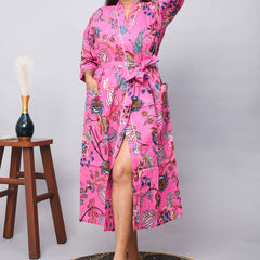 100% Cotton Indian Beach Kimono Robe ,Kimono Robe,Cotton Robe,Shower Robe, Maternity Robe Bath robe Dressing Gown Beachwea
