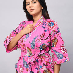 100% Cotton Indian Beach Kimono Robe ,Kimono Robe,Cotton Robe,Shower Robe, Maternity Robe Bath robe Dressing Gown Beachwea