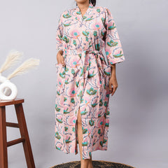 100% Cotton Kimono Robes | Pure Block Print Cotton Kimonos, Festival Clothing, Oriental Kaftans & Women's Robes