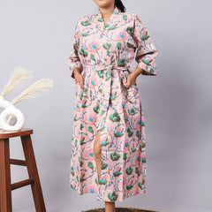 100% Cotton Kimono Robes | Pure Block Print Cotton Kimonos, Festival Clothing, Oriental Kaftans & Women's Robes