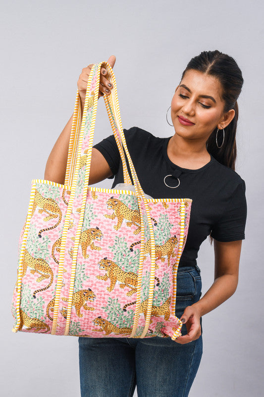 Handmade Patchwork Tote Bag, Indian Making Quilted Tote Bags, Eco Friendly Boho Shopper Bags, Vintage Shoulder Bag, Women's