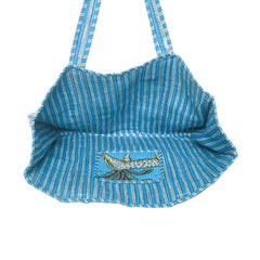 Jaipuri tiger Print Tote Bag Indian Cotton Quilted Tote Bag Shopping Carry Bag Hand Bag Shoulder Market Daily Use Tote Bag - 2