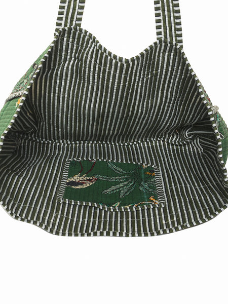 Women Shopping Bag, Cotton Quilted Tote Bag, Indian Handmade Bag, Party Bag, Large Market Bag, Shoulder Bag, Beach Bag, Eco Friendly Tote - 4