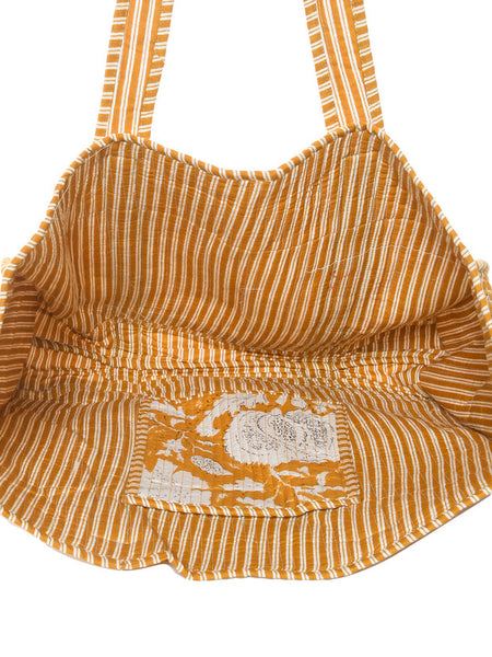 Jaipuri flower Print yellow Tote Bag Indian Cotton Quilted Tote Bag Shopping Carry Bag Hand Bag Shoulder Market Daily Use Tote Bag