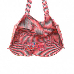 Handmade Patchwork Tote Bag, Indian Making Quilted Tote Bags, Eco Friendly Boho Shopper Bags, Vintage Shoulder Bag, Women's