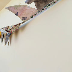 Recycled Bunting - SALE Handmade Sari Off Cuts, Eco-Friendly Decoration, Unique Colorful Flags, Vibrant Garden Garland