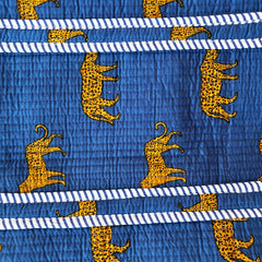 Quilted Cotton Boho Tote Multi-Color Gardenia Bloom Reversible & Handmade