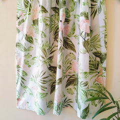 Handmade Stripes Tiger Midi Dress - Cotton Summer Boho Dress with Deep V-Neck & Block Print Design - 4