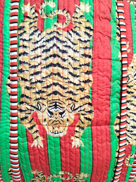 Quilted cotton handprinted reversible large floral patch work stripe tote bag eco friendly Sturdy Grocery Shopping Artist Boho - 41