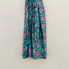 White Ikat Print Cotton Kimono Robe Hand Block Printed Bridesmaid Dressing Gown