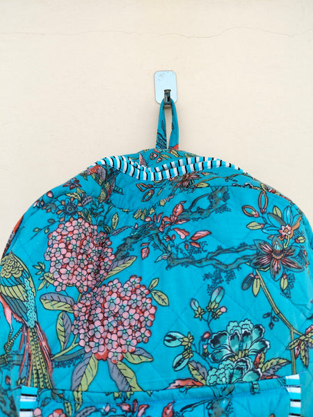 Cotton Quilt Patchwork Backpack Cotton Indian Laptop Bag Hand Bohemian Hippie Tote Backpack cotton patch work tote bag reversible bag - 15